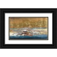 thumbnail image 1 of Pinto, Patricia 32x20 Black Ornate Wood Framed with Double Matting Museum Art Print Titled - Acuazul, 1 of 4