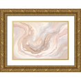 thumbnail image 1 of Pinto, Patricia 32x23 Gold Ornate Wood Framed with Double Matting Museum Art Print Titled - Neutral Agua, 1 of 4