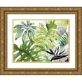thumbnail image 1 of Pinto, Patricia 32x25 Gold Ornate Wood Framed with Double Matting Museum Art Print Titled - Green Palms Selva I, 1 of 4