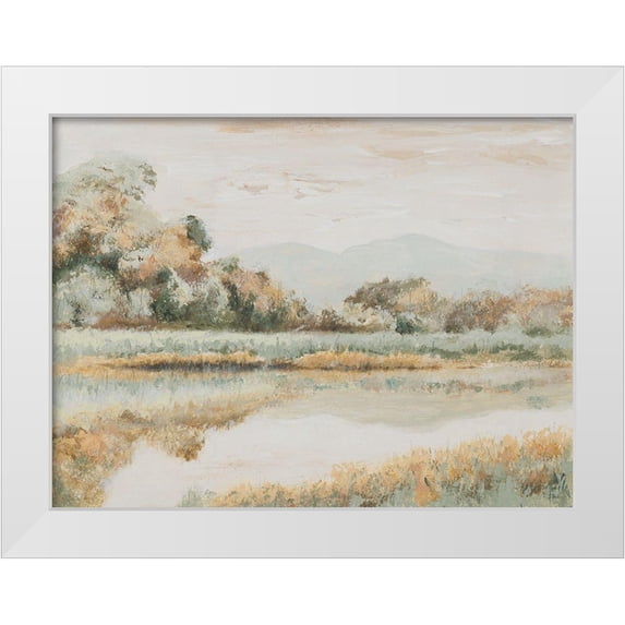 Pinto, Patricia 32x25 White Modern Wood Framed Museum Art Print Titled - Rio Lindo