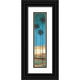 thumbnail image 1 of Pinto, Patricia 6x14 Black Ornate Wood Framed with Double Matting Museum Art Print Titled - Thin Palms III - In Coastal Colors, 1 of 4