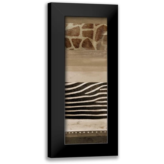 Pinto, Patricia 7x14 Black Modern Framed Museum Art Print Titled - Africa II