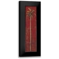 thumbnail image 1 of Pinto, Patricia 9x24 Black Modern Framed Museum Art Print Titled - Red Palm III, 1 of 5