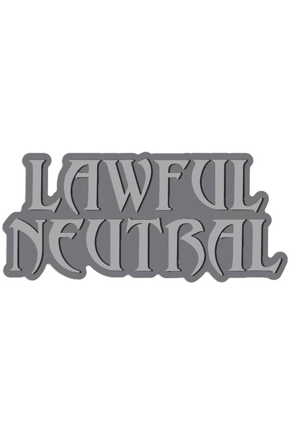 - Moral Alignment: Lawful Neutral Enamel Pin