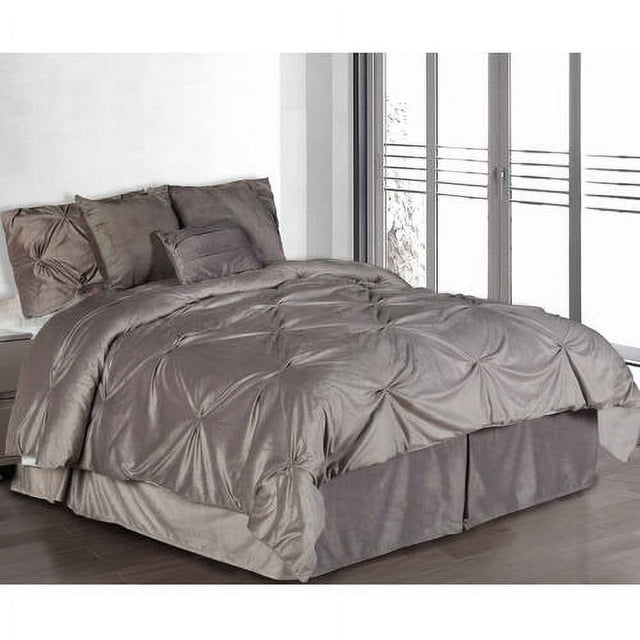 Pintuck Plush 6-Piece Complete Comforter Set