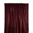 thumbnail image 1 of Pintuck Taffeta Cross Stitch Pattern Single Curtain Panel 54 Inch Wide Burgundy, 1 of 1