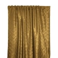 thumbnail image 1 of Pintuck Taffeta Cross Stitch Pattern Single Curtain Panel 54 Inch Wide Gold, 1 of 1