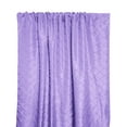 thumbnail image 1 of Pintuck Taffeta Cross Stitch Pattern Single Curtain Panel 54 Inch Wide Lavender, 1 of 1