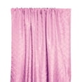 thumbnail image 1 of Pintuck Taffeta Cross Stitch Pattern Single Curtain Panel 54 Inch Wide Pink, 1 of 1