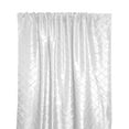 thumbnail image 1 of Pintuck Taffeta Cross Stitch Pattern Single Curtain Panel 54 Inch Wide White, 1 of 1