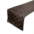 thumbnail image 1 of Pintuck Taffeta Table Runner Brown, 1 of 1