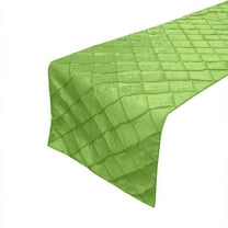 Pintuck Taffeta Table Runner Lime Green