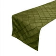 thumbnail image 1 of Pintuck Taffeta Table Runner Olive, 1 of 1