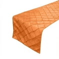 thumbnail image 1 of Pintuck Taffeta Table Runner Orange, 1 of 1