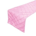thumbnail image 1 of Pintuck Taffeta Table Runner Pink, 1 of 1