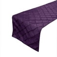 thumbnail image 1 of Pintuck Taffeta Table Runner Plum, 1 of 1