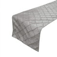 thumbnail image 1 of Pintuck Taffeta Table Runner Silver, 1 of 1