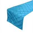 thumbnail image 1 of Pintuck Taffeta Table Runner Turquoise, 1 of 1