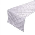 thumbnail image 1 of Pintuck Taffeta Table Runner White, 1 of 1