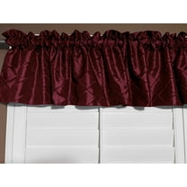Pintuck Window Valance 52" Wide Burgundy