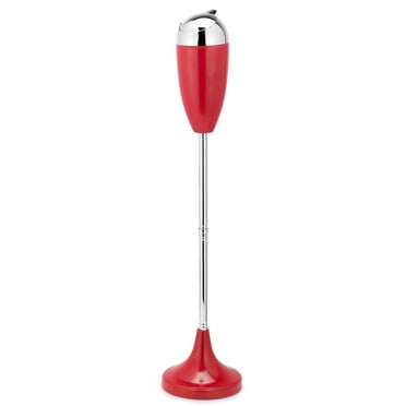 Pinty Outdoor Floor Standing Ashtray Adjustable Height Self Cleaning Black Red