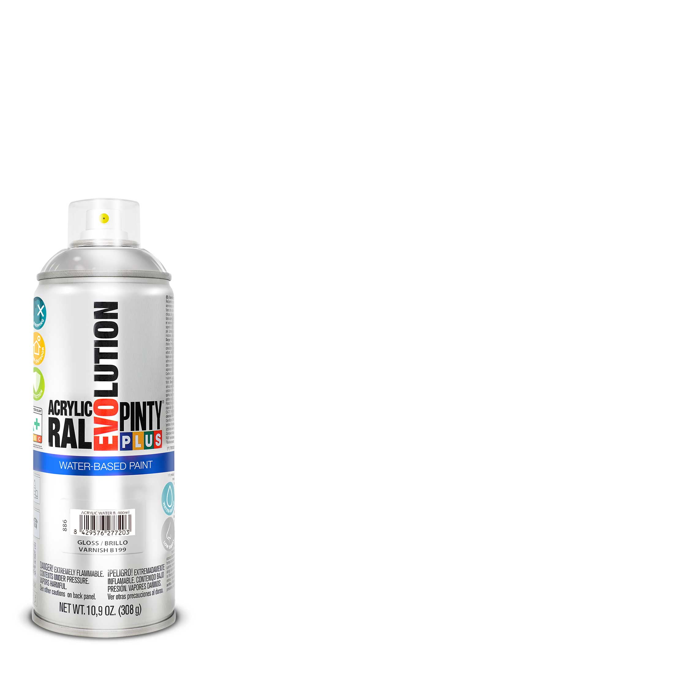 Pintura en Spray Blanco Brillo 9010, 400ml - PintyPlus