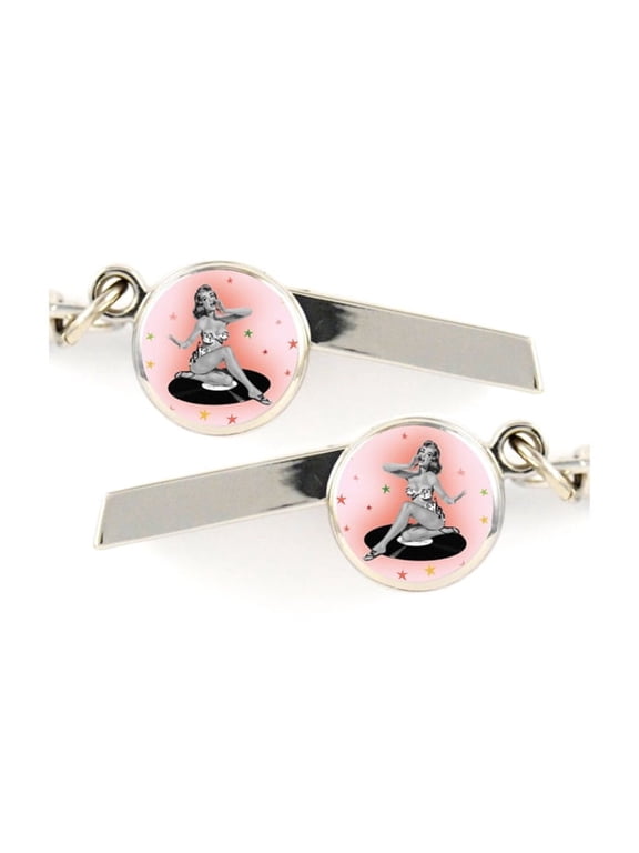Pinup Safety Whistle Keychain