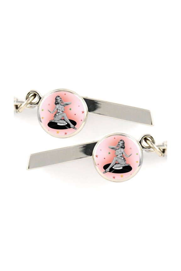 Pinup Safety Whistle Keychain