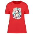 thumbnail image 1 of Pinup Woman T-Shirt Women -Image by Shutterstock, Female Large, 1 of 2