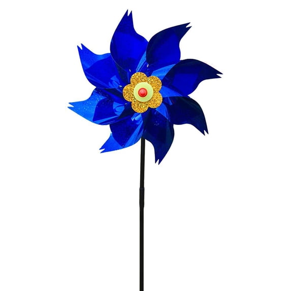 Pinwheel Bird Repellent Windmill Laser Reflective Pinwheel for Garden Yard Patio Bird Deterrent Kids Toy Outdoor Decoration