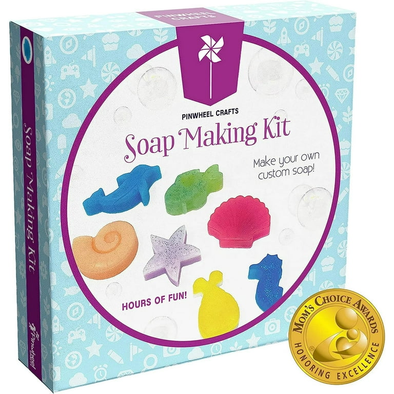 Pinwheel Crafts Soap Making Kit Kids Craft DIY Soap with Essential Oils  Soap Molds and Mermaid Gift Box 