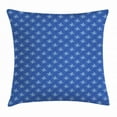 thumbnail image 1 of Pinwheel Throw Pillow Cushion Cover, Symbol of Wind Farm Turbines Map Pattern with Renewable Energy Nature Eco, Decorative Square Accent Pillow Case, 16 X 16 Inches, Blue and White, by Ambesonne, 1 of 2
