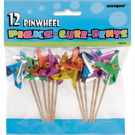 Pinwheel Toothpicks, Assorted 12Ct by Unique | Michaels (Pack of 2)