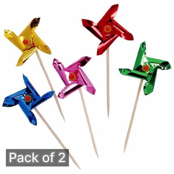 Pinwheel Toothpicks, Assorted 12Ct by Unique | Michaels (Pack of 2)