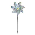 thumbnail image 1 of Pinwheels for Yard and Garden Rainbow Pinwheel Colorful Wind Spinners Lawn Windmill Scare Birds Animal Away Spinners for Yard Garden Party Picnic Decor(White), 1 of 6