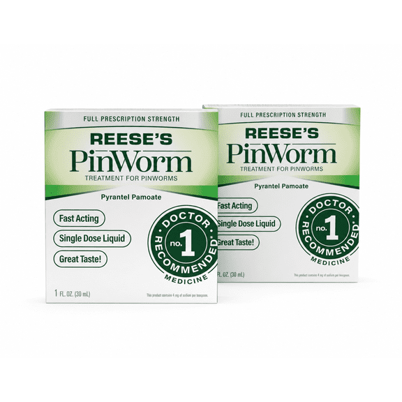 Reese's Pinworm Medicine for Ages 2 and Up, 1 fl oz - Pack of 2