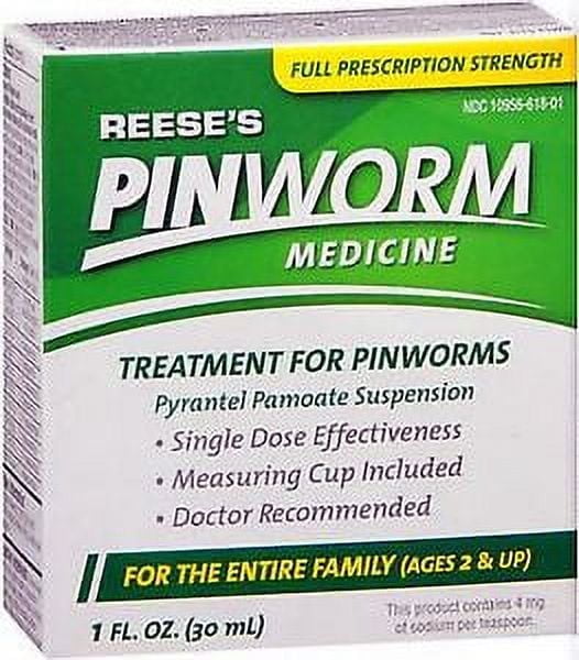 Pinworm Medicine Reeses, Pyrantel pamoate Suspension 1oz