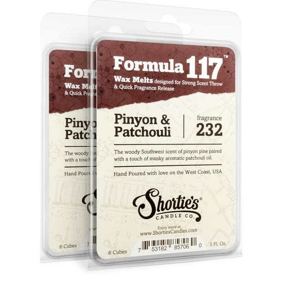Pinyon & Patchouli Wax Melts Multi Pack - Highly Scented + Natural Oils - Shortie's Candle Company