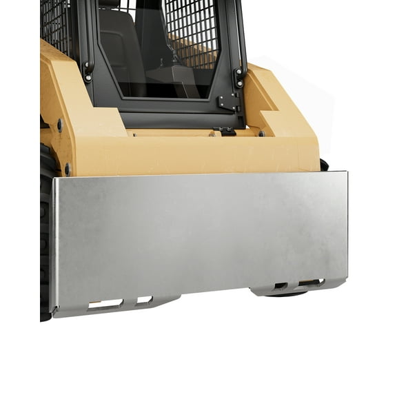 Pinypikaka 1/2" 1/4" 3/8" 3/16" Skid Steer Mount Plate, 2500lbs-12000lbs Load Capacity Steel Quick Tach Attachment Loader Plate, Thick Skid Steer Attachment Plate Fits Kubota, Bobcat, Tractors, Silver
