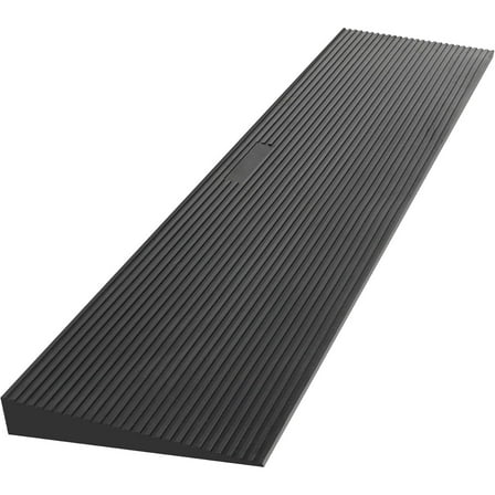 Pinypikaka 1.2" Rise Threshold Ramps, Rubber Wheelchair Ramp Adjustable & Cuttable, Non-Slip Door Entry Ramp Doorways Driveways for Wheelchairs, Scooters, Walkers