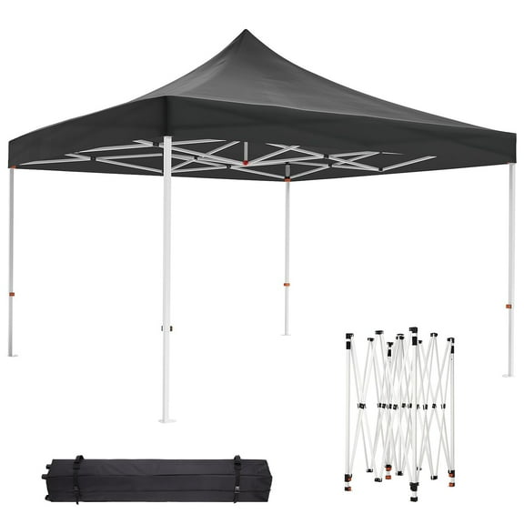 Pinypikaka 10'x10'x10.5' Pop Up Canopy Instant Tent for Outdoor, Portable Canopy Shelter with Wheeled Carry Bag