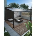 thumbnail image 1 of Pinypikaka 12'x14' Outdoor Hardtop Gazebo, Lean-to Pergola with Roof for Lawn Patio Deck Yard Party, 1 of 7
