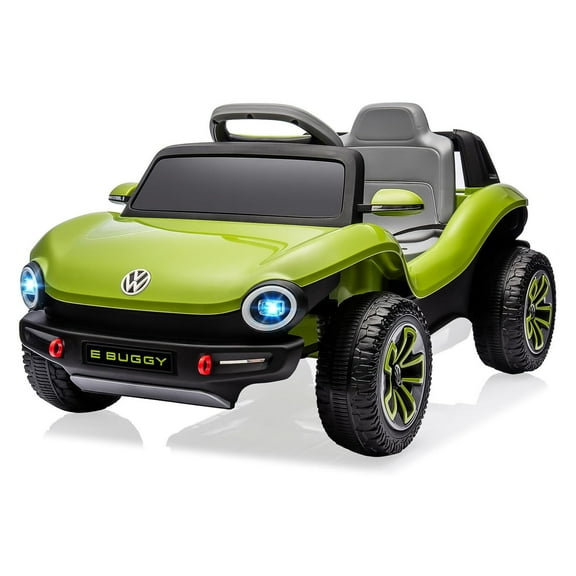 Pinypikaka 12V Ride On Car for Kids Electric Vehicle 4 Wheeler Toddler Battery Powerd Toy Car with Remote Control, LED Headlights, Horn, Music