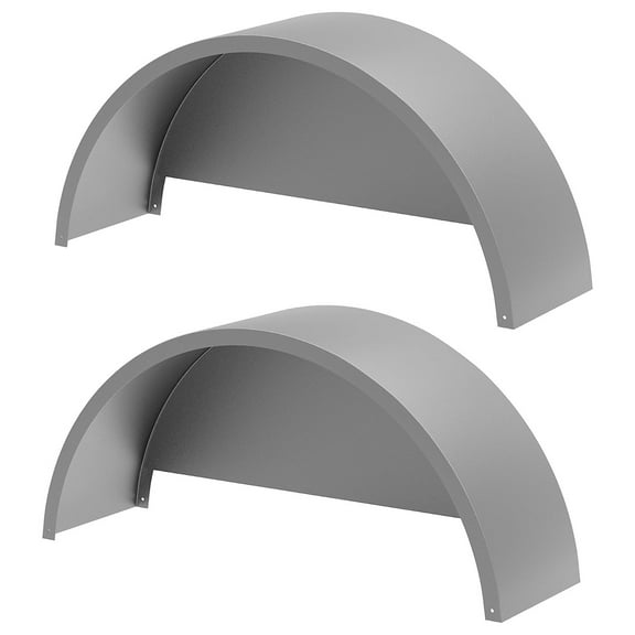 Pinypikaka 2 Pack Single Axle Trailer Fenders with Fenders Backs, Fits for 14"-16" Wheels, Trailer Fenders Replacement for Car Hauler, Cargo, Utility, Landscape Trailers