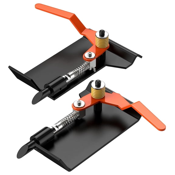 Pinypikaka 2 Pack Universal Skid Steer Quick Attachment Conversion Attach Adapter, Quick Attach Plate Bobtach Latch Box Weld On QTK Tractor, Quick Tach Attach Conversion Attach Adapter