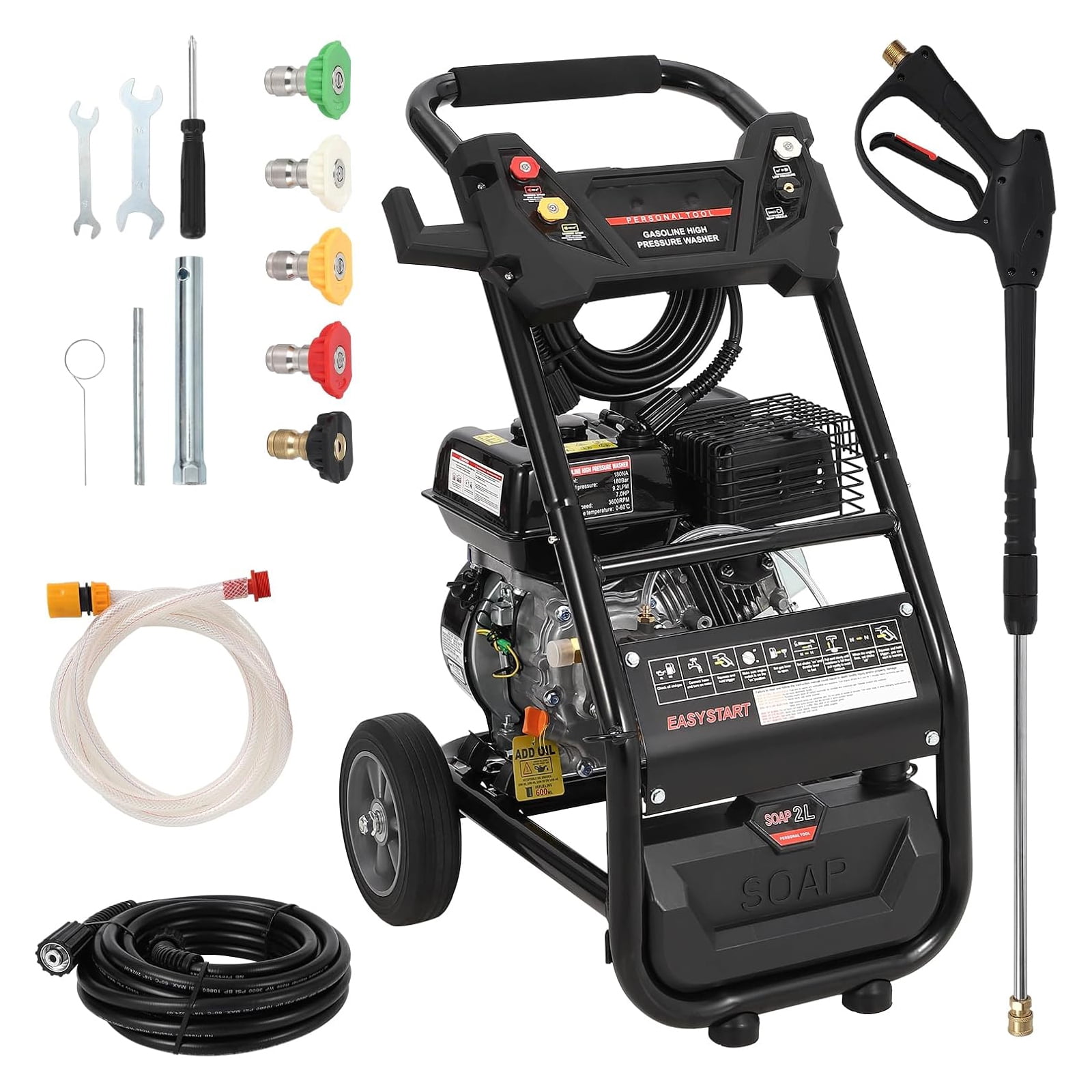 PowerBoss 20649 2.7 GPM 3100 PSI Gas Pressure Washer w
