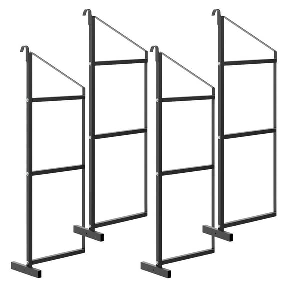 Pinypikaka 4 Pcs Cargo Shipping Container Shelving Brackets Instant Hook Hang Shelf Universal for Maximize Storage Cargo Space