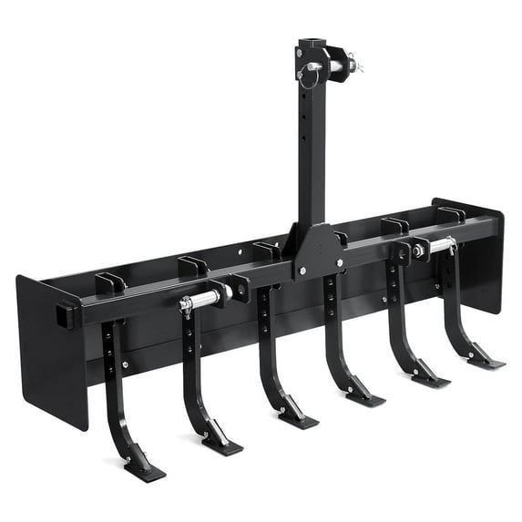 Pinypikaka 55" Box Blade for Tractor, Box Scraper for Tractor 3 Point Hitch, Box Blade Suitable for CAT-0 & CAT-1 Tractors