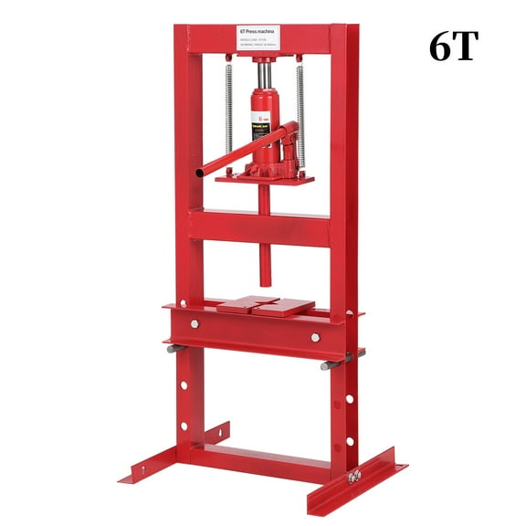 Pinypikaka 6 Ton/12 Ton/20 Ton with Press Plates Hydraulic Shop Press H-Frame Benchtop Press Stand