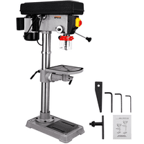 Pinypikaka Benchtop Drill Press, 288-3084 RPM Variable Speed, 13in., 5/8" Chuck Capacity, 7.5Amp 120V Pure Copper Motor